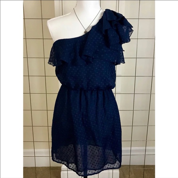 Rue21 Dresses & Skirts - RUE21 Navy Blue One Shoulder Dress